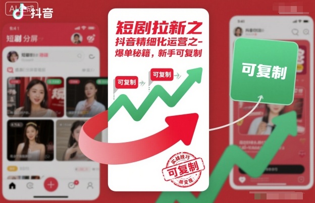 短剧拉新之抖音精细化运营之爆单秘籍，新手可复制-云创网