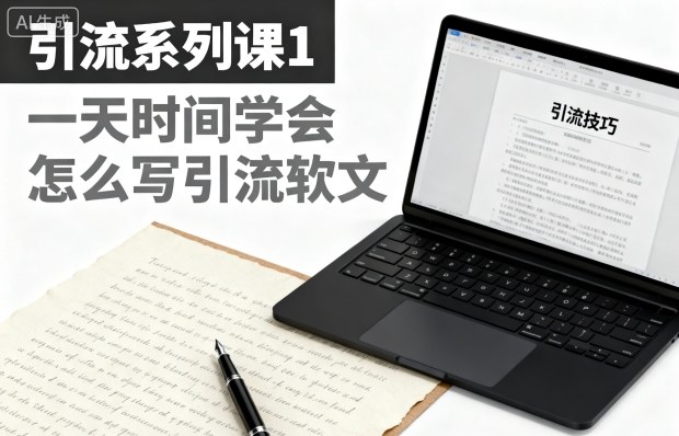 引流系列课1，一天时间学会怎么写引流软文-云创网