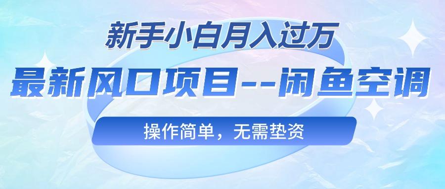 最新风口项目—闲鱼空调，新手小白月入过万，操作简单，无需垫资-云创网