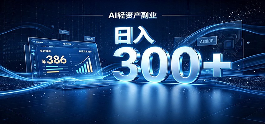 2026 AI轻资产风口，Token中转站小白可入局，日入300+-云创网