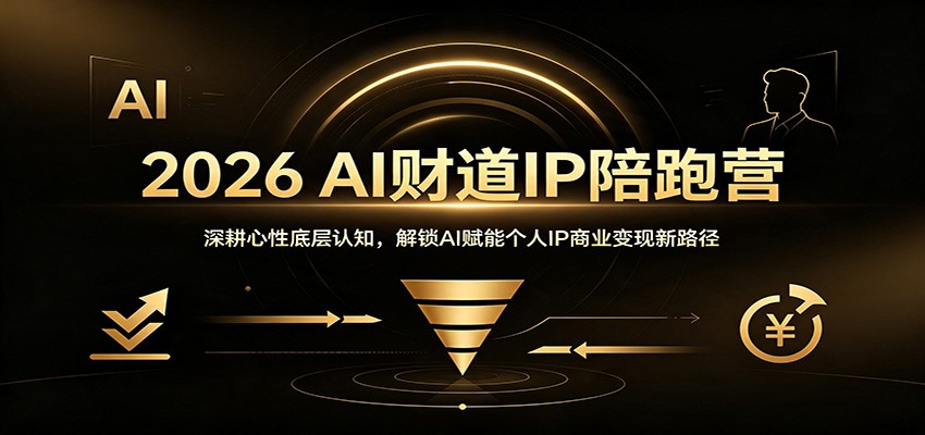 2026 AI财道IP陪跑营：深耕心性底层认知，解锁AI赋能个人IP商业变现新路径-云创网