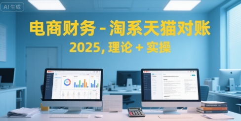 电商财务-淘系天猫对账2025，理论+实操-云创网