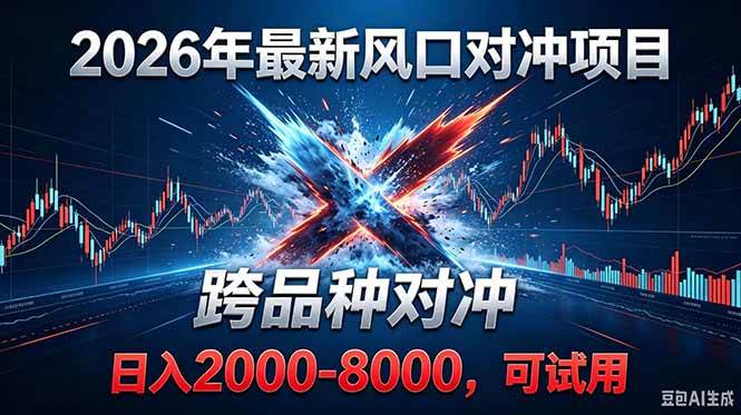 （18827期）2026创业新风口！最新对冲！跨品种对冲！日收益2000-6000+-云创网