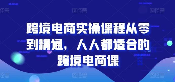 跨境电商实操课程从零到精通，人人都适合的跨境电商课-云创网