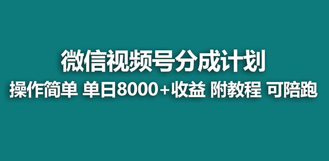【蓝海项目】视频号分成计划最新玩法，单天收益8000+，附玩法教程，24年…-云创网
