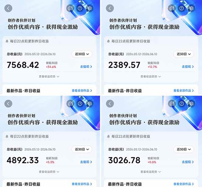 （18869期）抖音伙伴计划最新玩法，无需配音剪辑，10分钟出一条原创视频，轻松日入三位数