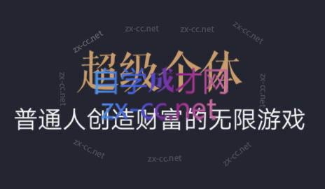 超级个体·普通人创造财富的无限游戏-云创网