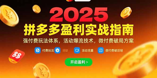 拼多多盈利实战指南，强付费玩法，活动爆流技术，微付费破局方案(更新7月-云创网