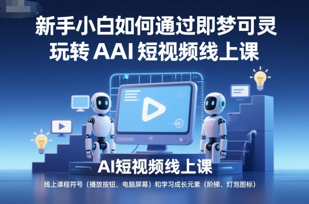 新手小白如何通过即梦可灵玩转AI短视频线上课-云创网