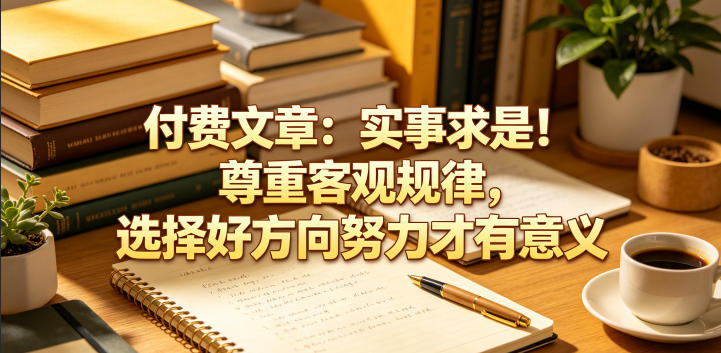 付费文章：实事求是！尊重客观规律，选择好方向努力才有意义-云创网