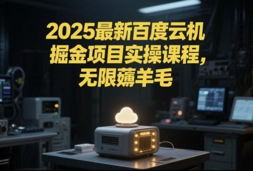 2025最新百度云机掘金项目实操课程单窗口保底5-10元月收益单窗口150+【揭秘】-云创网