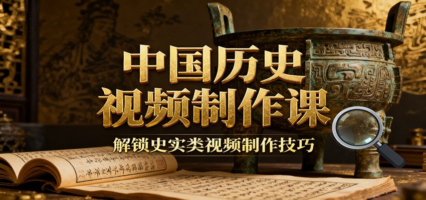 中国历史视频制作课：疆域地图集+参考文案+练习素材，解锁史实类视频制作技巧-云创网