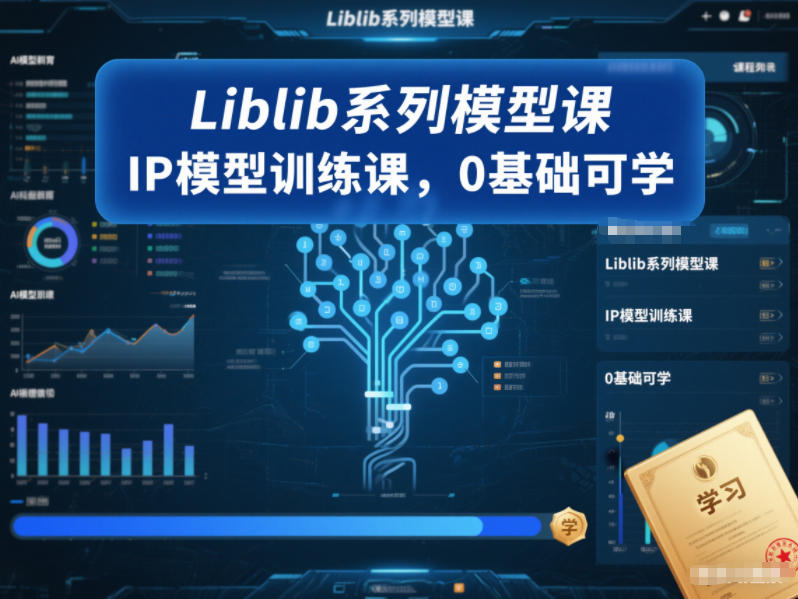 Liblib系列模型课，IP模型训练课，0基础可学-云创网
