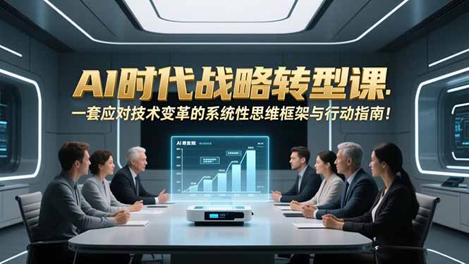 AI时代战略转型课：一套应对技术变革的系统性思维框架与行动指南！-云创网