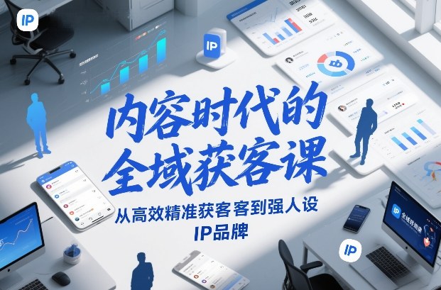 内容时代的全域获客课，从高效精准获客到强人设IP品牌-云创网
