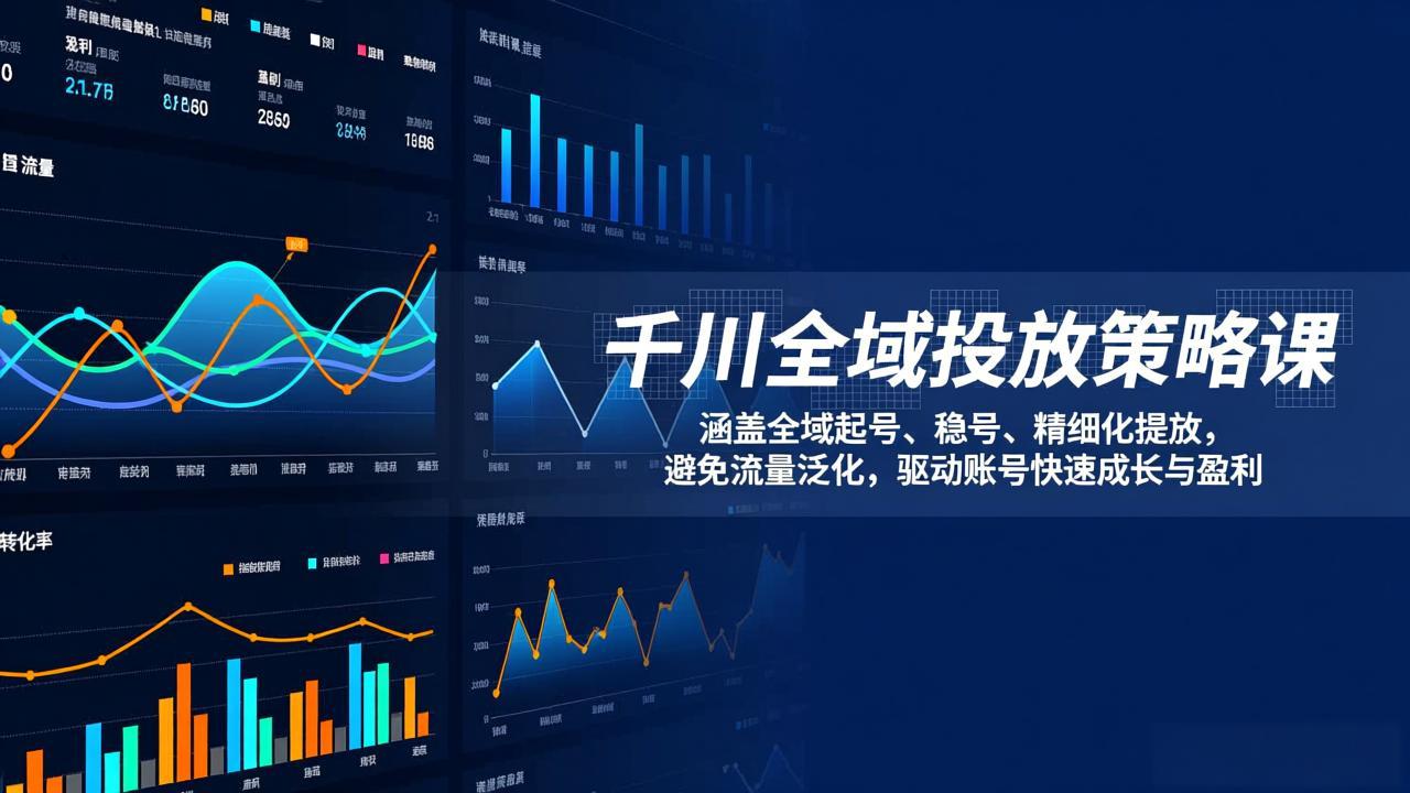千川全域投放策略课：涵盖全域起号、稳号、精细化投放，避免流量泛化，驱动账号快速成长与盈利-云创网