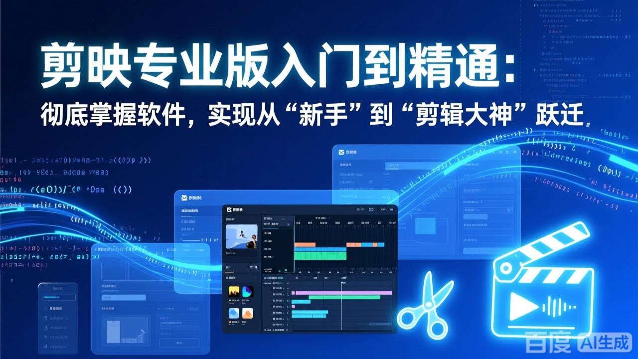 剪映专业版入门到精通：彻底掌握软件，实现从“新手”到“剪辑大神”跃迁-云创网