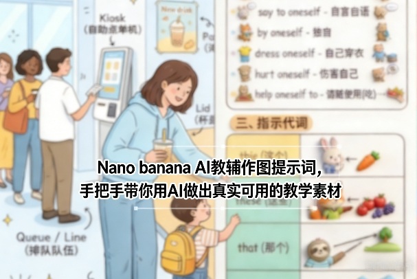 Nano banana AI教辅作图提示词，手把手带你用AI做出真实可用的教学素材-云创网