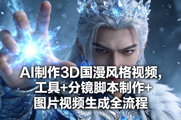 AI制作3D国漫风格视频，工具+分镜脚本制作+图片视频生成全流程-云创网