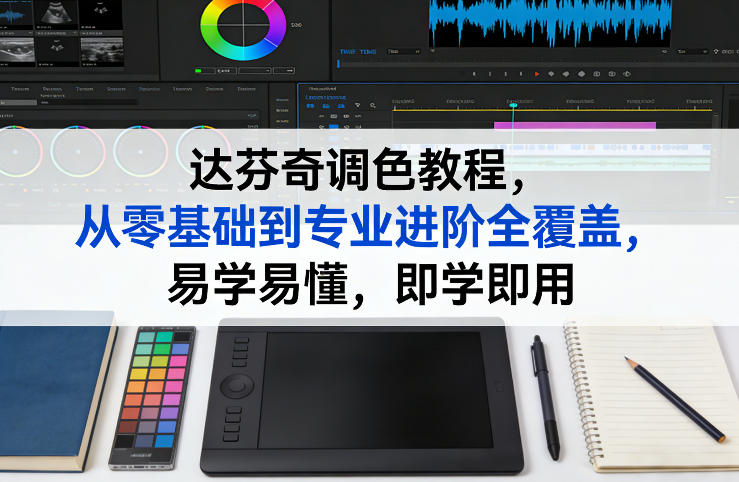 达芬奇调色教程，从零基础到专业进阶全覆盖，易学易懂，即学即用-云创网