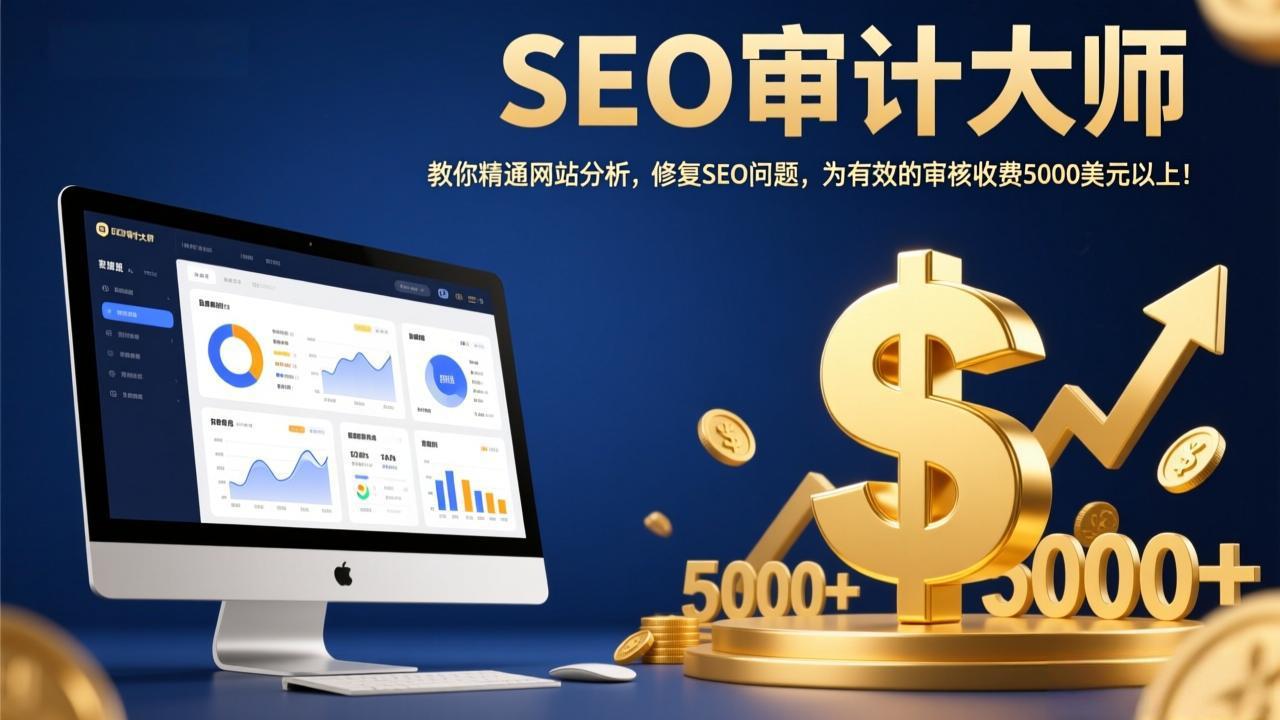 SEO审计大师：教你精通网站分析，修复SEO问题，为有效的审核收费5000美元以上！-云创网