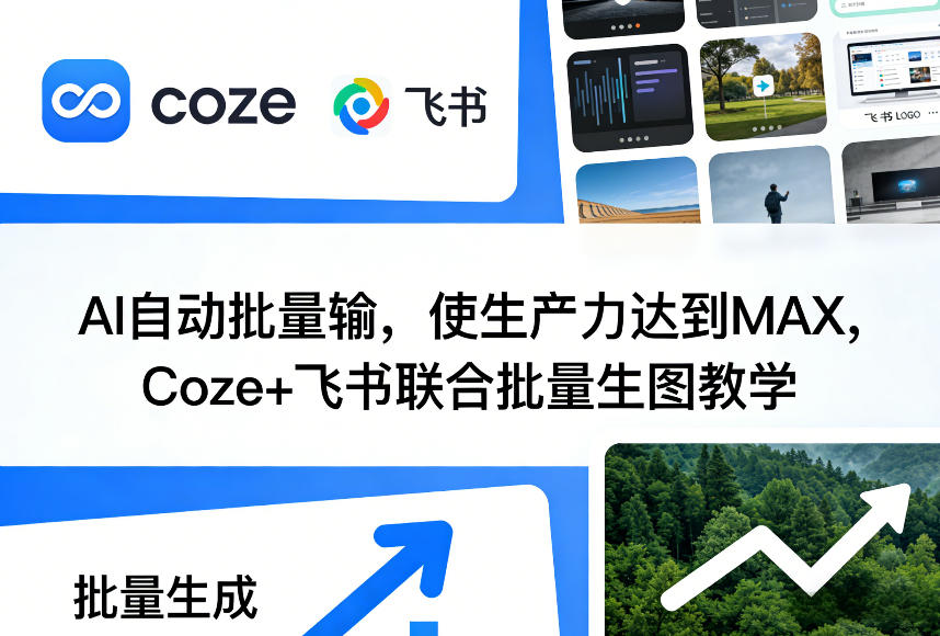 AI自动批量输，使生产力达到MAX，Coze+飞书联合批量生图教学-云创网