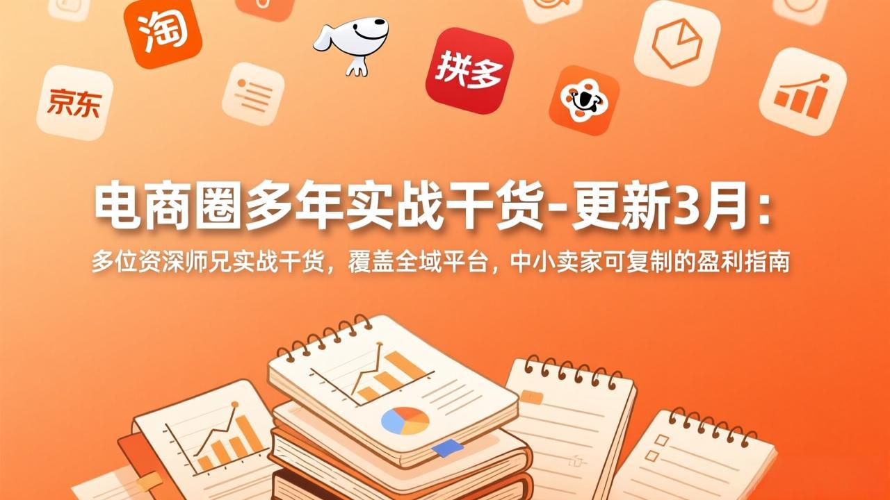 电商圈多年实战干货-更新3月：多位资深师兄实战干货，覆盖全域平台，中小卖家可复制的盈利指南-云创网