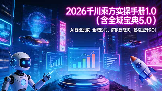 2026 千川乘方实操手册 1.0(含全域宝典 5.0-云创网