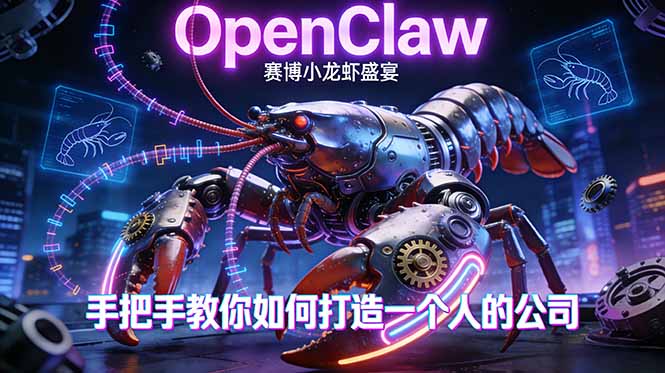 OpenClaw，小龙虾-从产品到爆款的成长之路，手把手教你如何打造一个人的公司-云创网