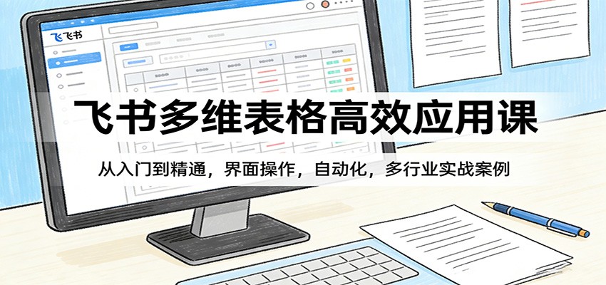 飞书多维表格高效应用课：从入门到精通，界面操作，自动化，多行业实战案例-云创网