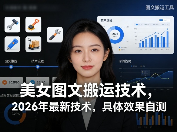 美女图文搬运技术，2026年最新技术，具体效果自测-云创网