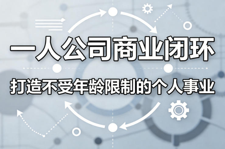 一人公司商业闭环，打造一份不受年龄限制的个人事业-云创网