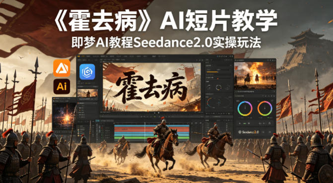 《霍去病》AI短片教学，即梦AI教程Seedance2.0实操玩法-云创网