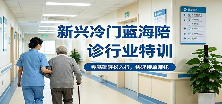 新兴冷门蓝海陪诊行业特训，零基础轻松入行，快速接单赚钱-云创网