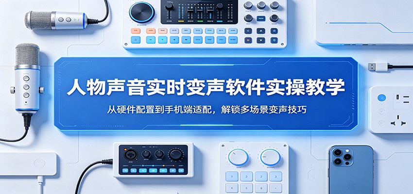 人物声音实时变声软件实操教学：从硬件配置到手机端适配，解锁多场景变声技巧-云创网
