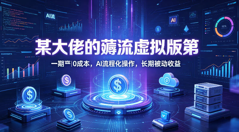 某大佬的薅流虚拟版第一期丨0成本，AI流程化操作，长期被动收益-云创网