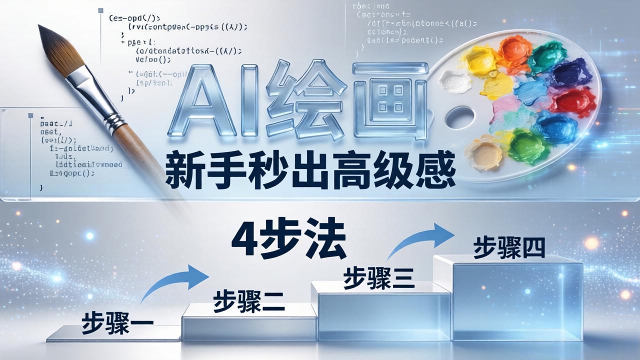 AI绘画入门别再硬磕了！即梦4步法：万能提示词公式+BRTR框架，新手秒出高级感-云创网