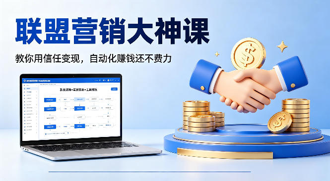 联盟营销大神课，教你用信任变现，自动化賺钱还不费力【原创双语字幕】-云创网