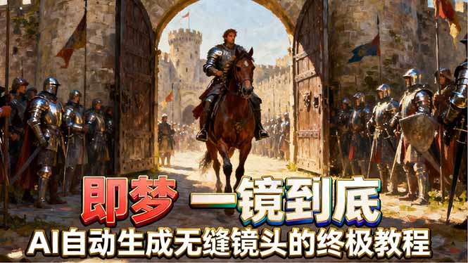 即梦AI一镜到底终极教程，智能补帧+运镜技巧，AI自动生成无缝丝滑长镜头高效出片-云创网