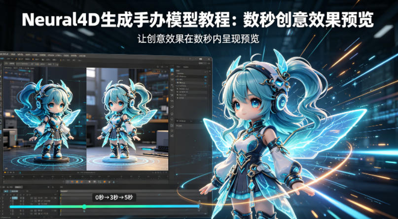 Neural4D生成手办模型教程，让创意效果在数秒内呈现预览-云创网