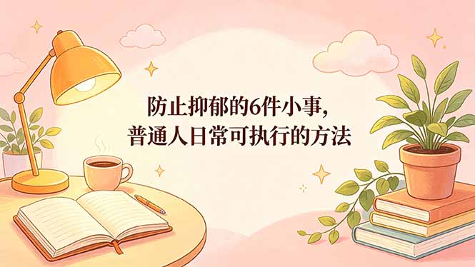 付费文章：防止抑郁的6件小事，普通人日常可执行的方法-云创网