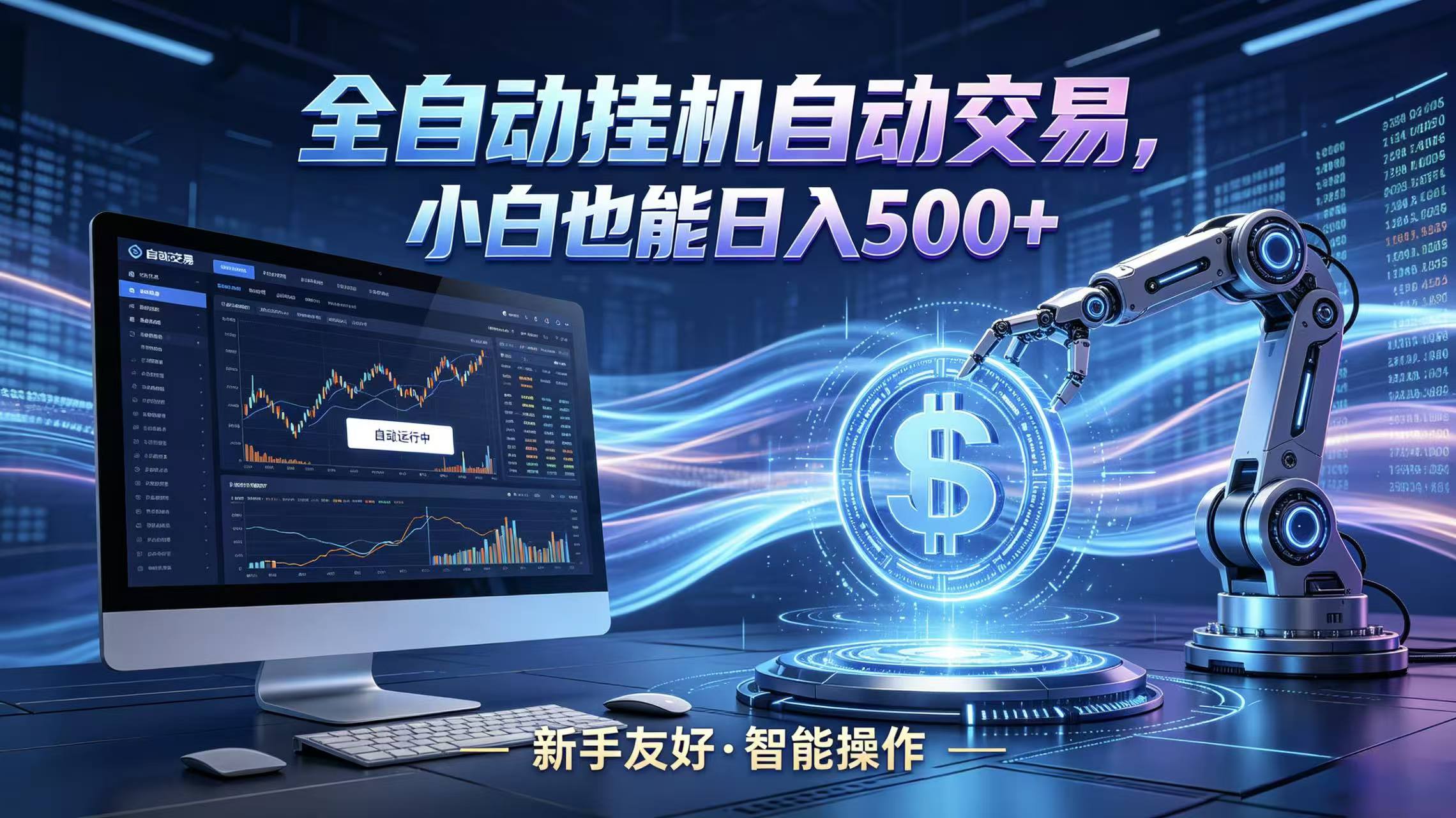 全新智能化交易助手，傻瓜式操作，小白也能快速上手，轻松实现日入500+-云创网