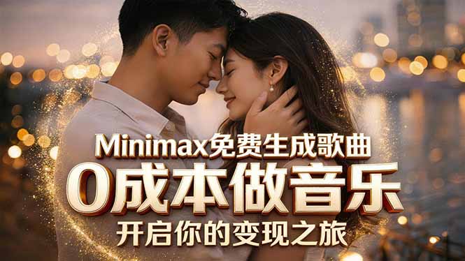 Minimax免费生成歌曲实测！0成本做音乐，说唱流行Lofi一键生成-云创网