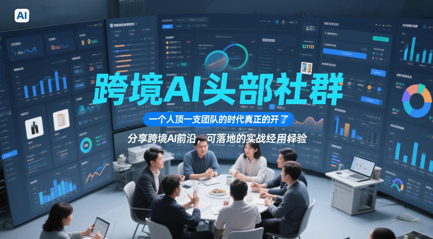 跨境AI头部社群，一个人顶一支团队的时代真正的开始了，分享跨境AI前沿，可落地的实战经验(更新5月11日)-云创网