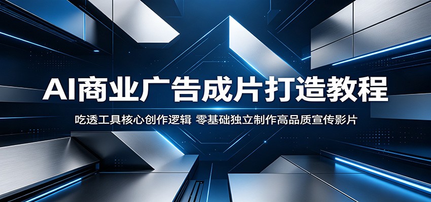 AI商业广告成片打造教程：吃透工具核心创作逻辑，零基础独立制作高品质宣传影片-云创网