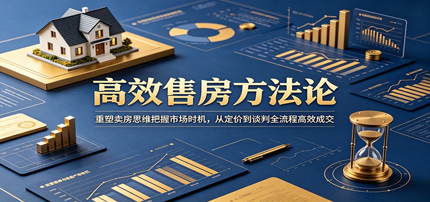 高效售房方法论：重塑卖房思维把握市场时机，从定价到谈判全流程高效成交-云创网