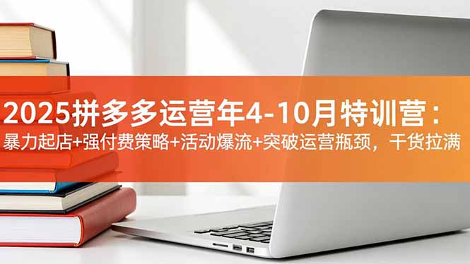 2025拼多多运营年4-10月特训营：暴力起店+强付费策略+活动爆流+突破运营瓶颈，干货拉满-云创网
