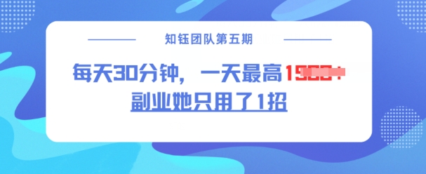 副业她只用了1招，每天30分钟，无脑二创，一天最高1.5k-云创网