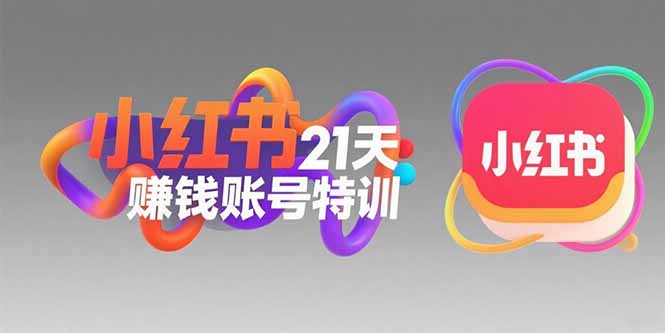 小红书21天赚钱账号特训：黄金定位技巧，高转粉文案创作，科学引流策略-云创网