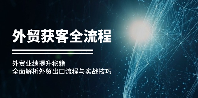 外贸获客全流程：外贸业绩提升秘籍：全面解析外贸出口流程与实战技巧-云创网